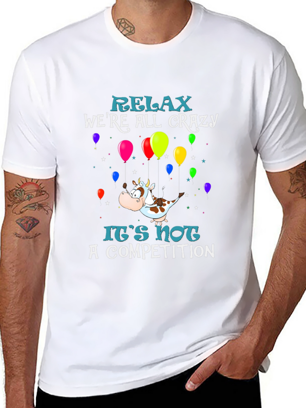 Relax Were All Crazy Graphic Tee