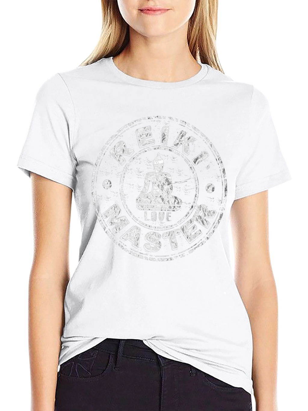 Reiki Master Black T-Shirt - Spiritual Wellness Design