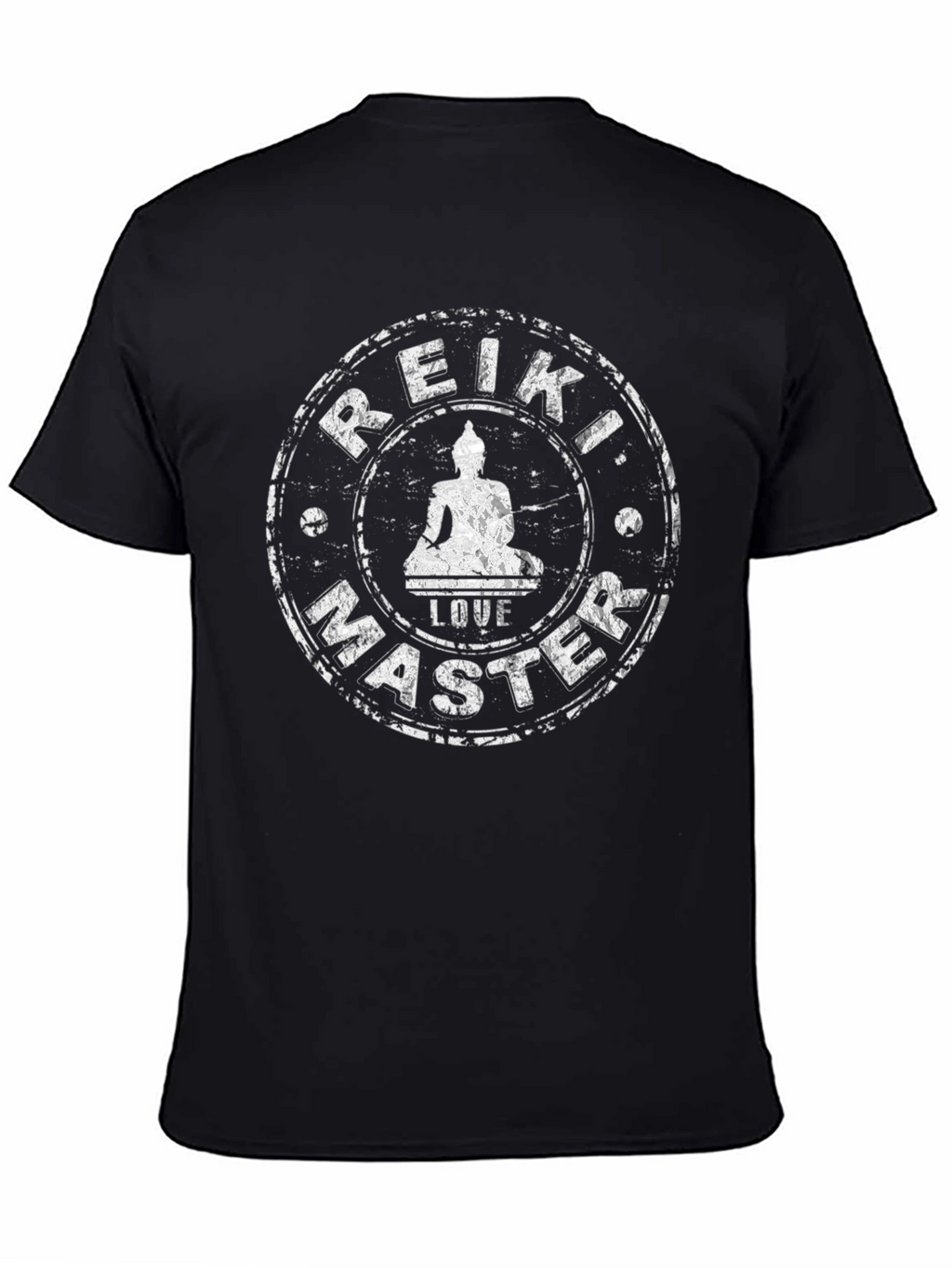 Reiki Master Black T-Shirt - Spiritual Wellness Design