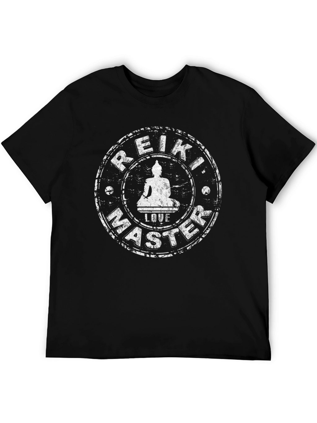 Reiki Master Black T-Shirt - Spiritual Wellness Design
