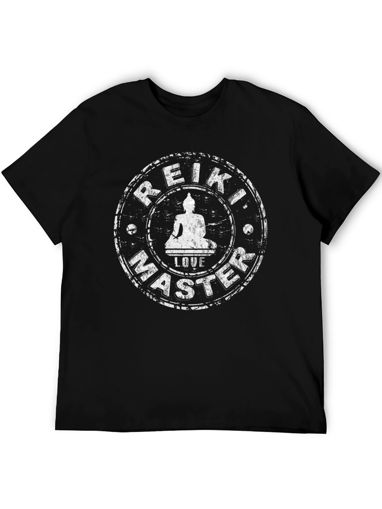 Reiki Master Black T-Shirt - Spiritual Wellness Design