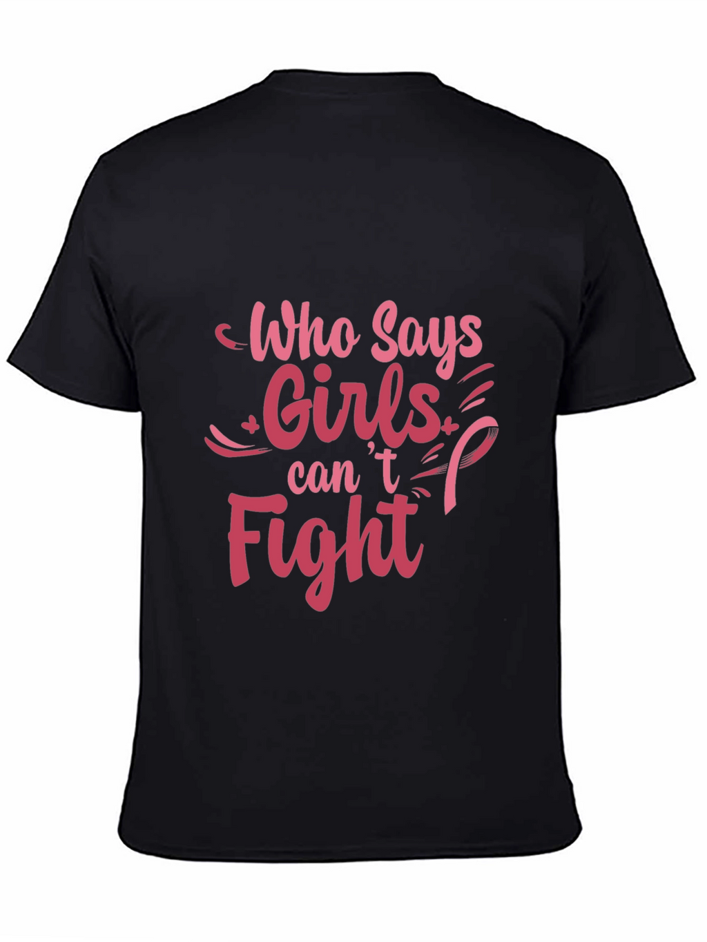 Girls Can Fight T-Shirt - Breast Cancer Awareness Tee