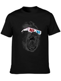 Cool Gorilla 3D Glasses Graphic T-Shirt