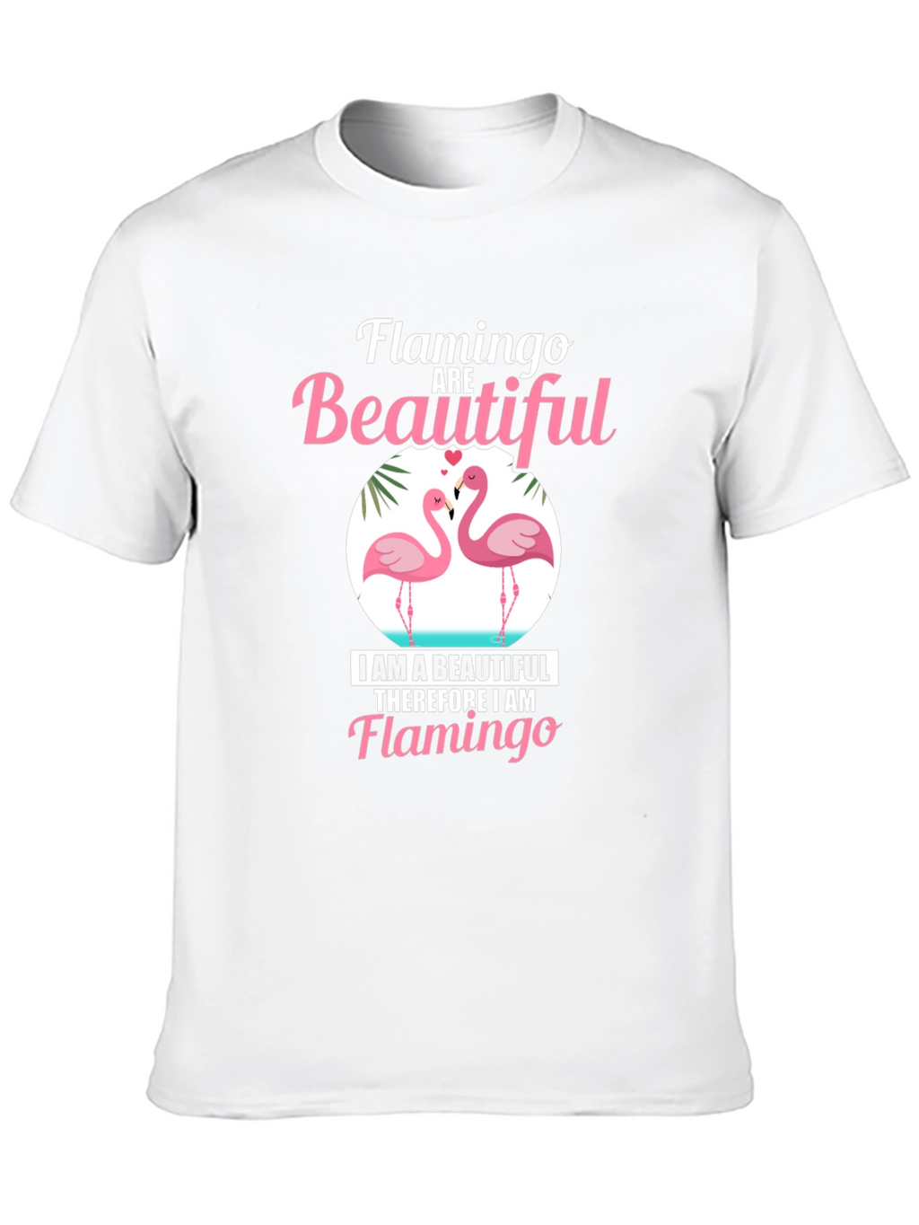 Flamingo Beautiful Black Graphic Tee