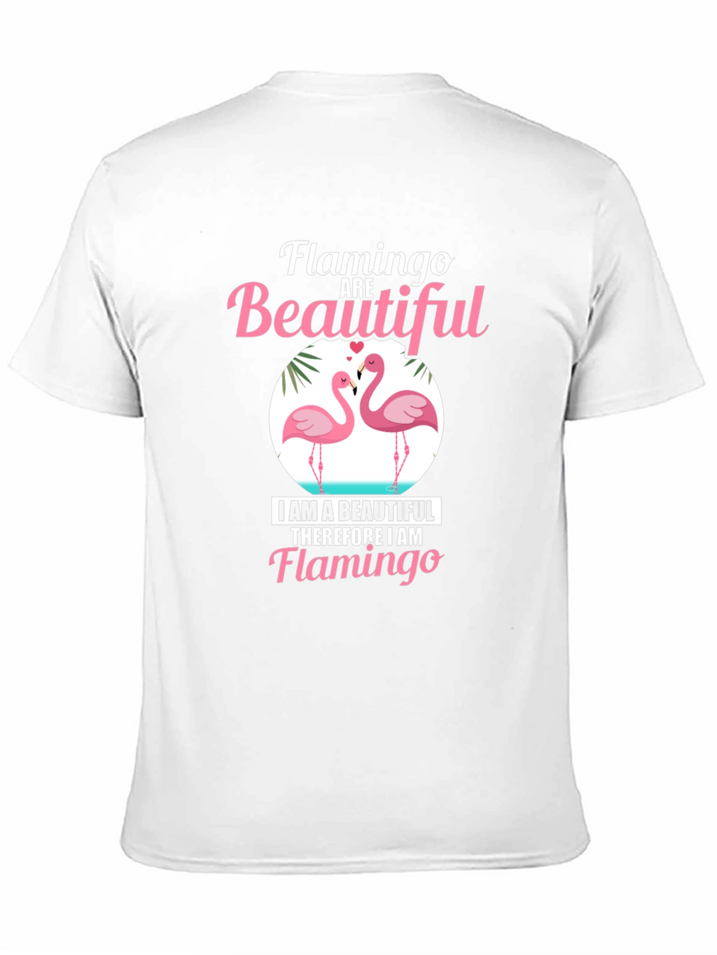 Flamingo Beautiful Black Graphic Tee
