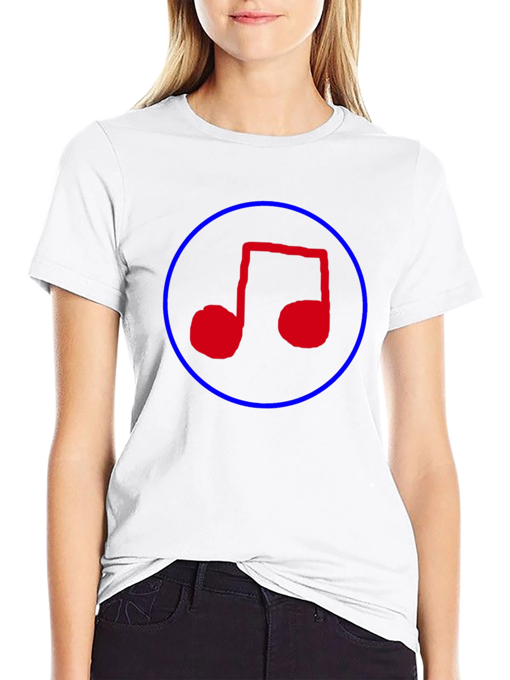 Music Note T-Shirt - Black