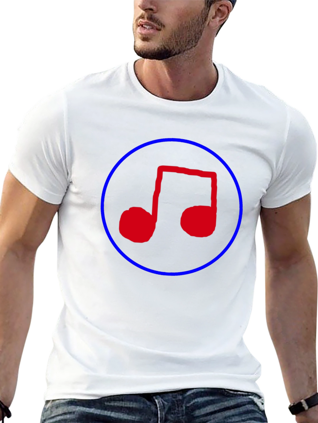 Music Note T-Shirt - Black