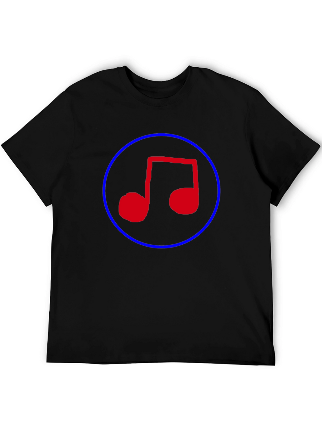 Music Note T-Shirt - Black