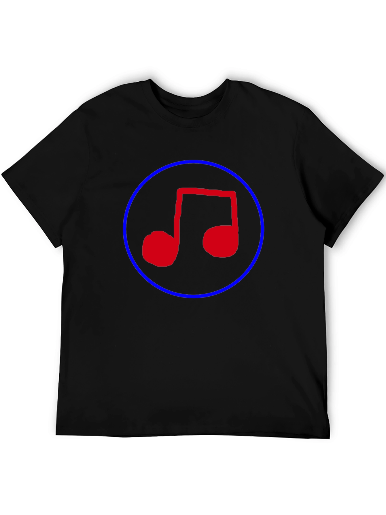 Music Note T-Shirt - Black