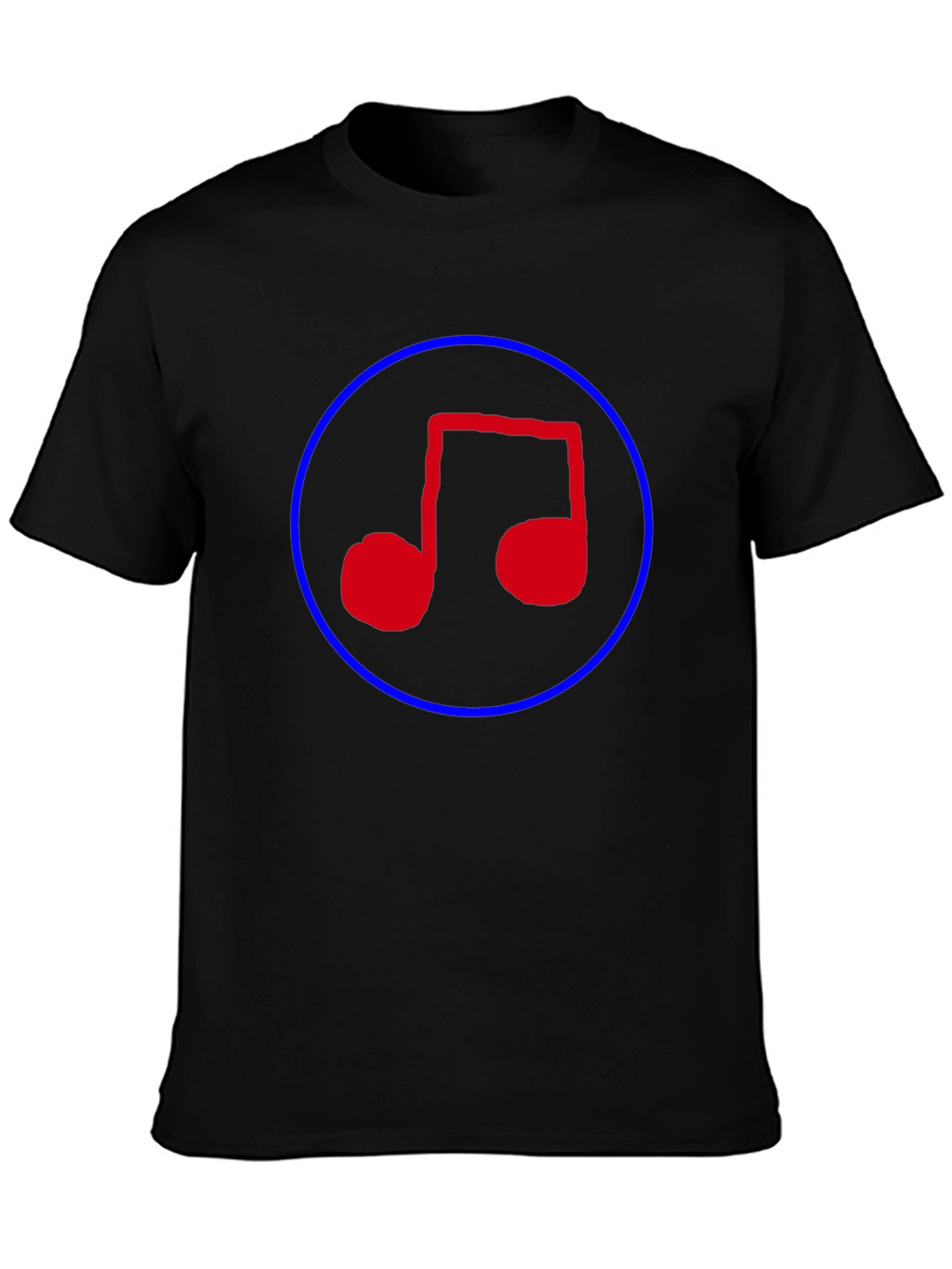 Music Note T-Shirt - Black
