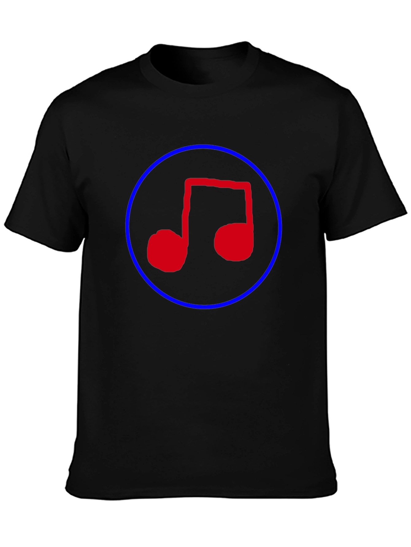 Music Note T-Shirt - Black