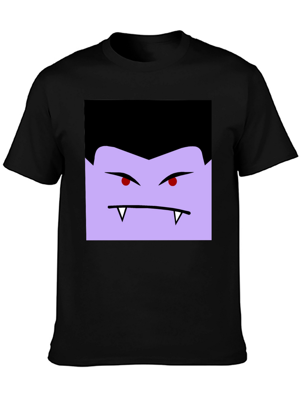 Vampire Face Graphic Black T-Shirt