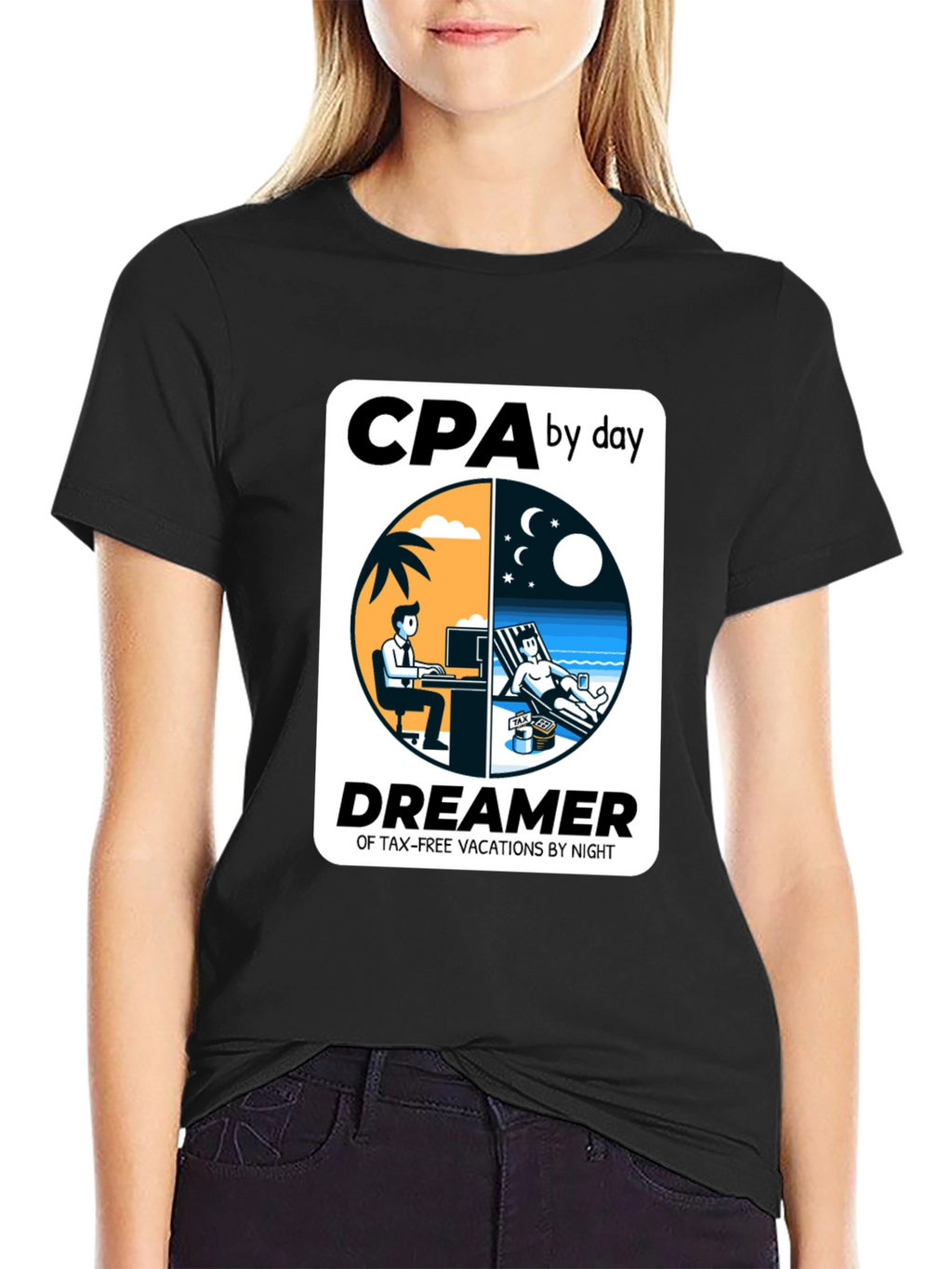 CPA By Day Dreamer By Night Graphic T-Shirt