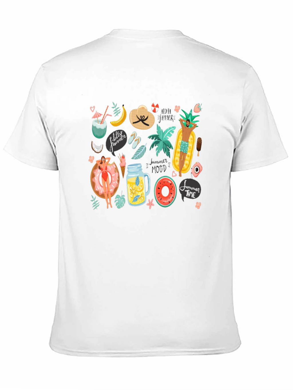 Summer Vibes Graphic T-Shirt - Black