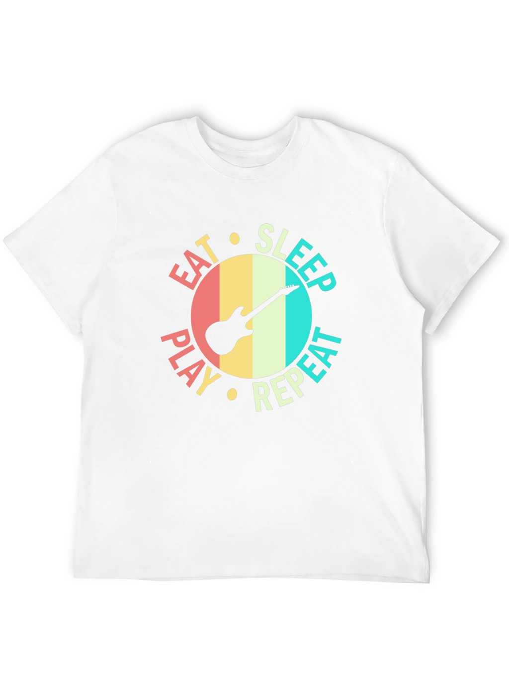 Eat Sleep Play Repeat Guitar T-Shirt