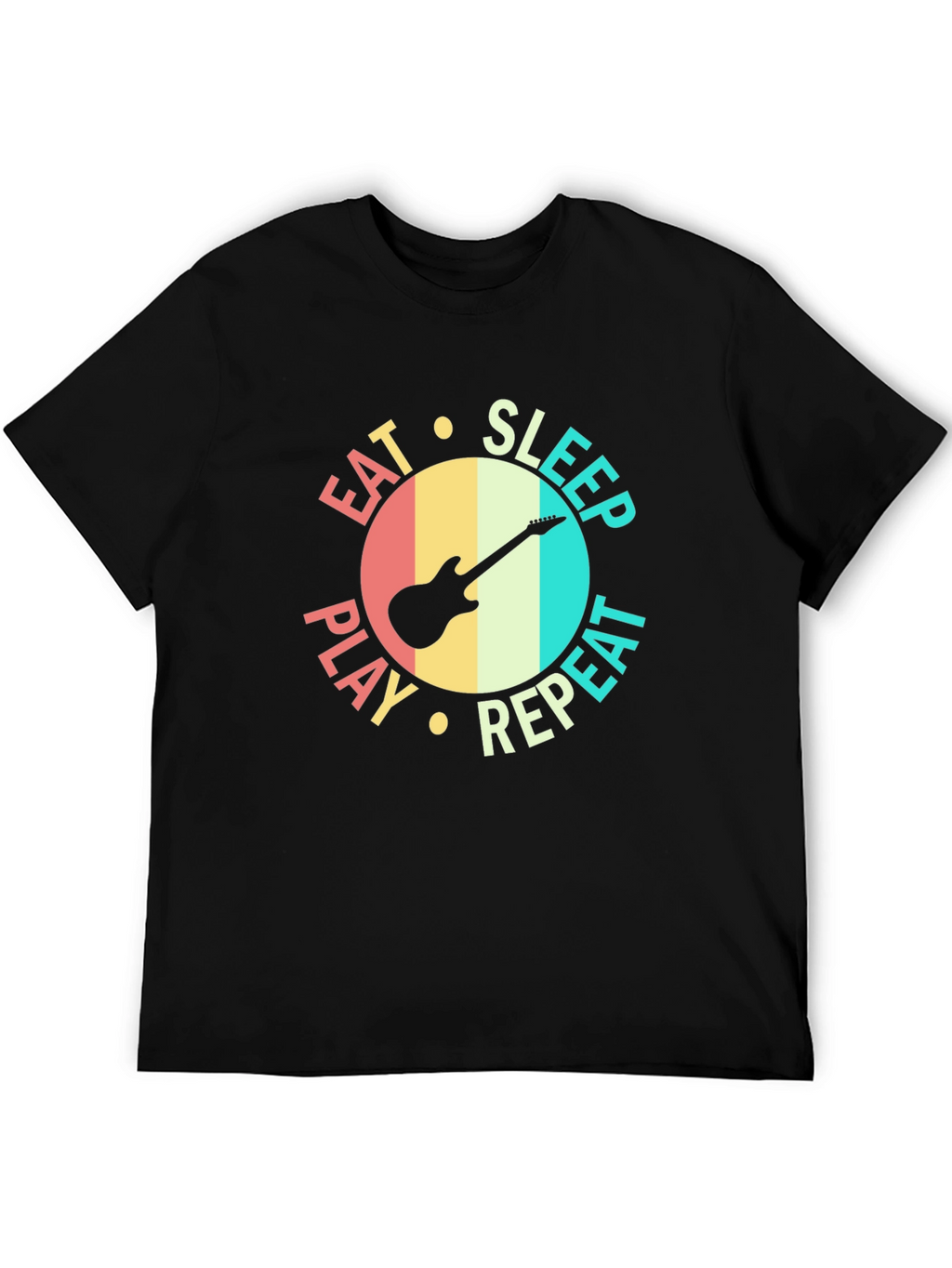 Eat Sleep Play Repeat Guitar T-Shirt