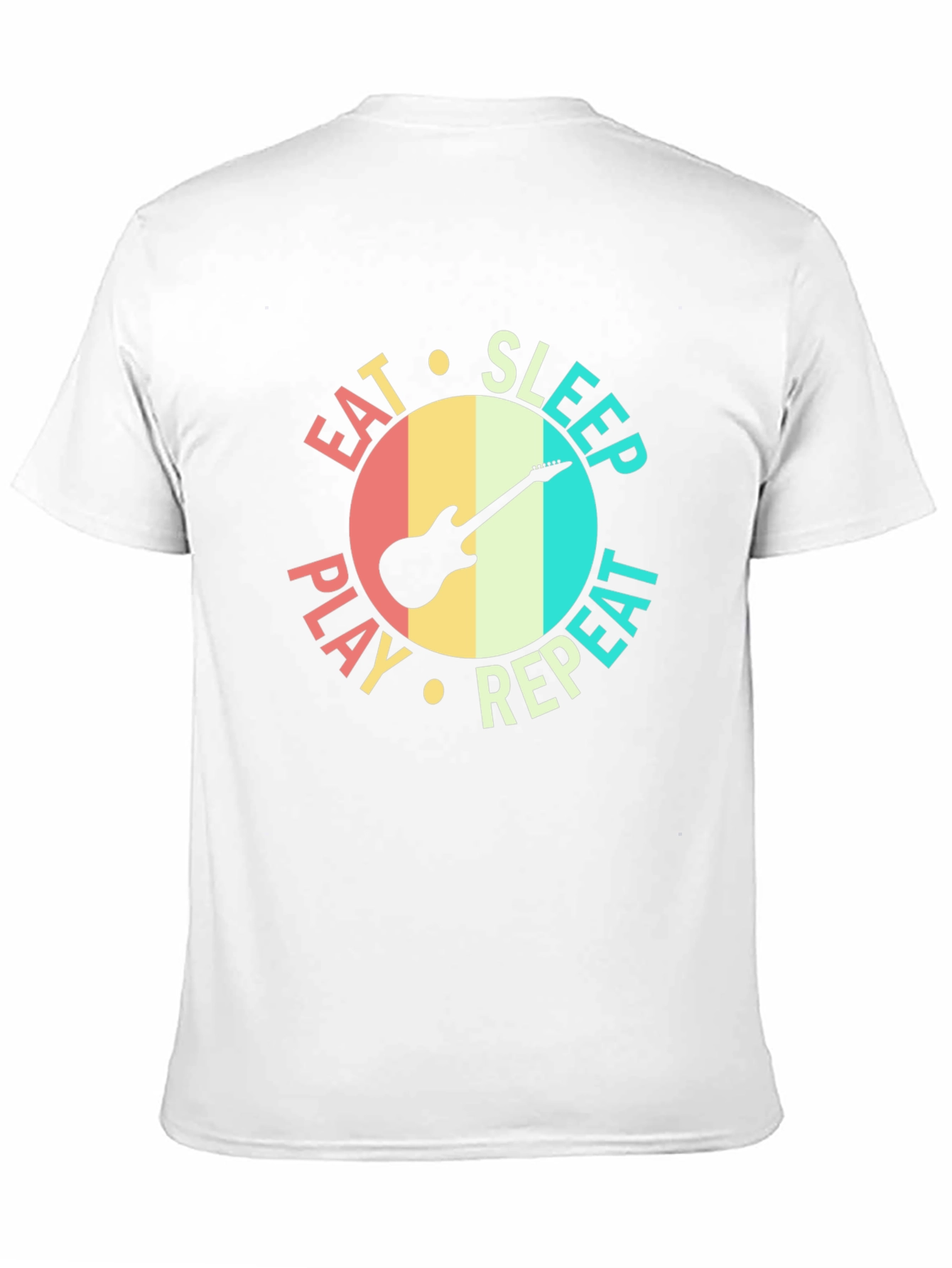 Eat Sleep Play Repeat Guitar T-Shirt