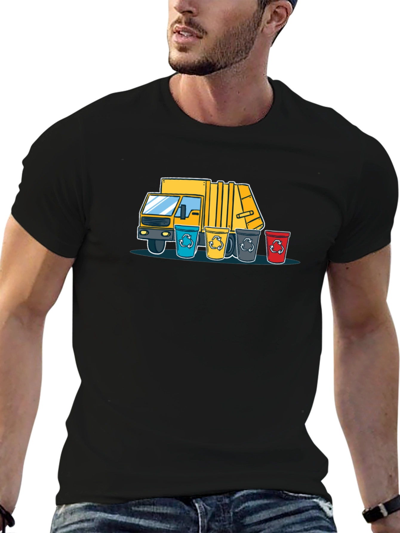 Recycle Truck T-Shirt - Eco-Friendly Graphic Tee