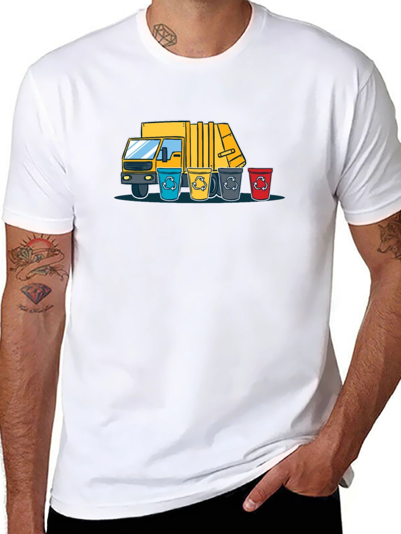 Recycle Truck T-Shirt - Eco-Friendly Graphic Tee