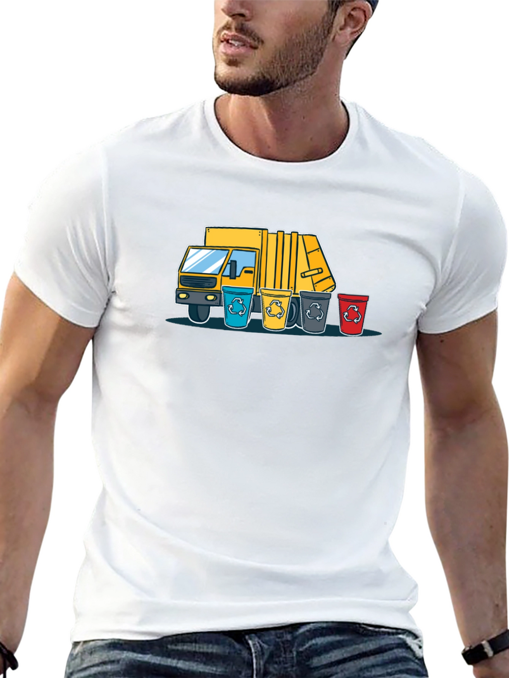 Recycle Truck T-Shirt - Eco-Friendly Graphic Tee