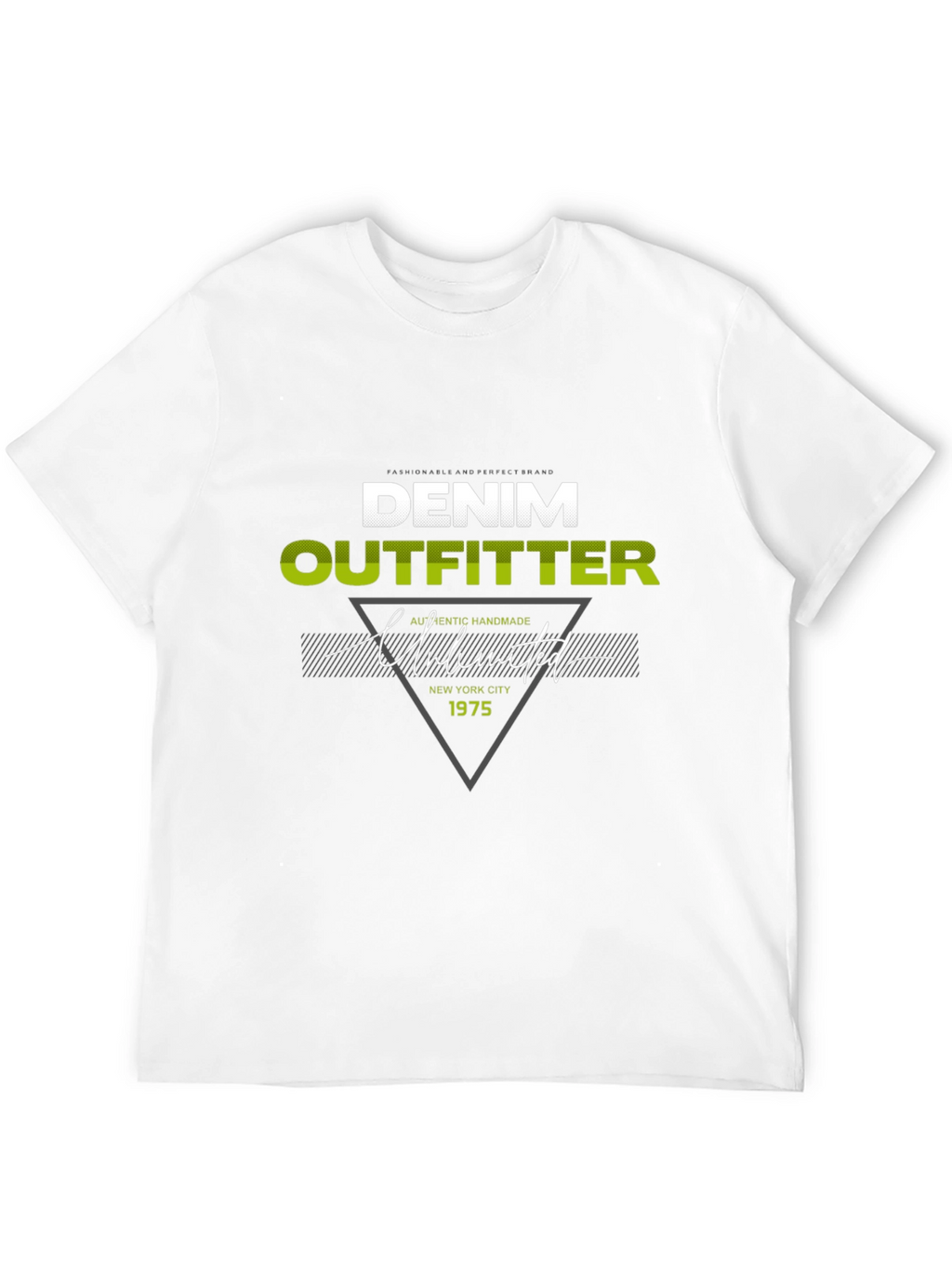Denim Outfitter Graphic Print Tee - Casual Black T-Shirt