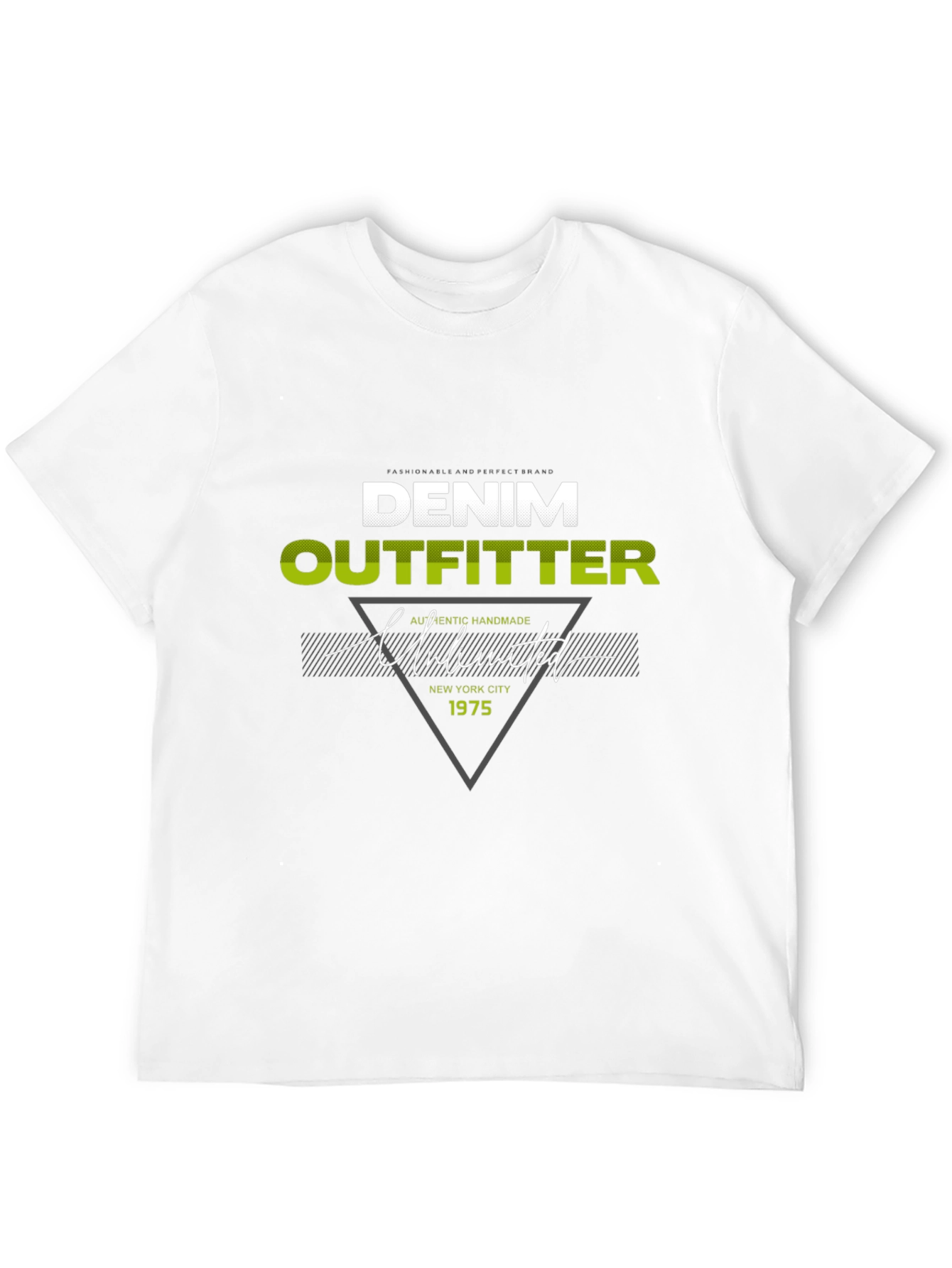 Denim Outfitter Graphic Print Tee - Casual Black T-Shirt
