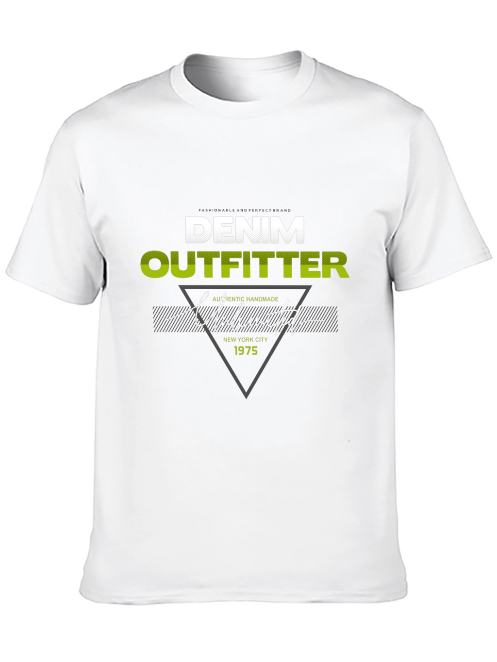 Denim Outfitter Graphic Print Tee - Casual Black T-Shirt