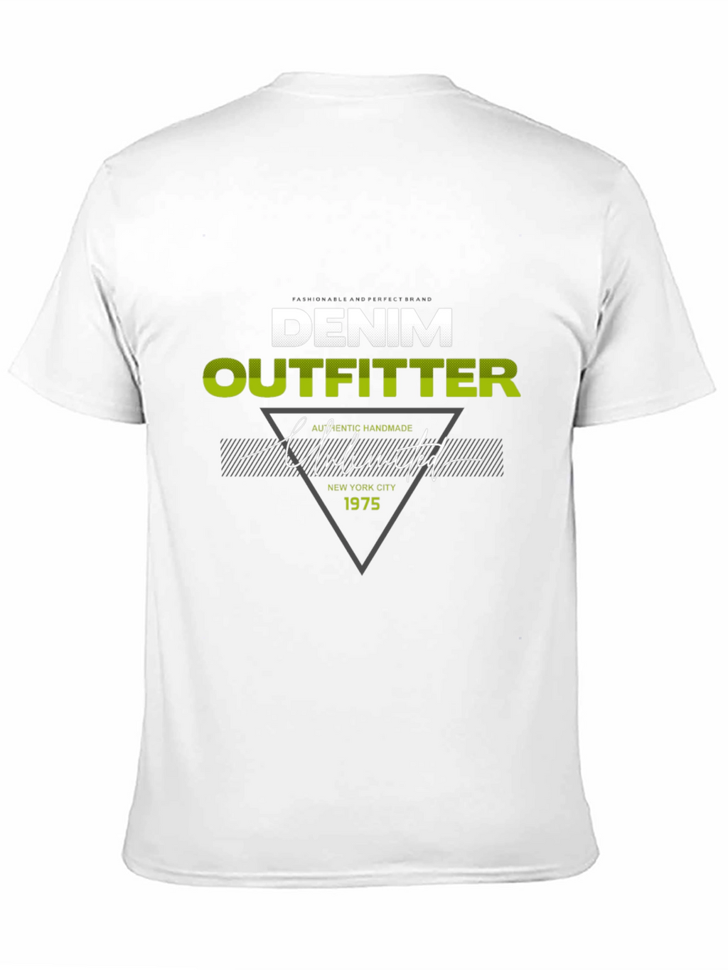 Denim Outfitter Graphic Print Tee - Casual Black T-Shirt