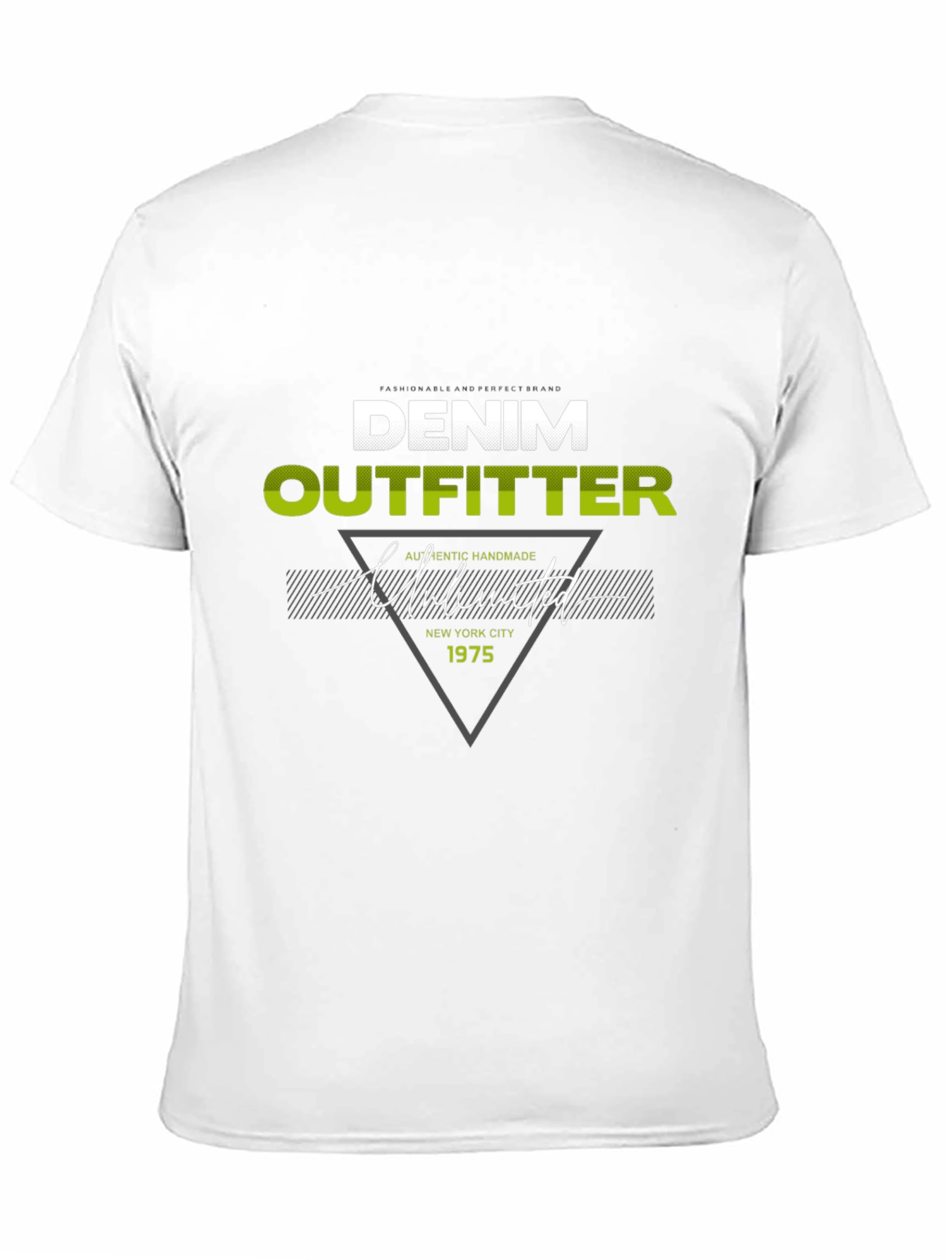 Denim Outfitter Graphic Print Tee - Casual Black T-Shirt