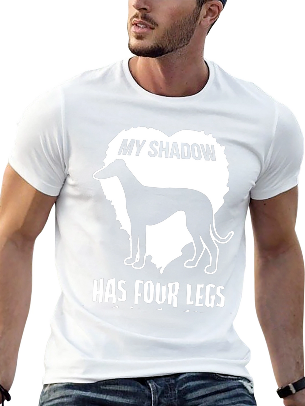 My Shadow Has Four Legs Dog T-Shirt