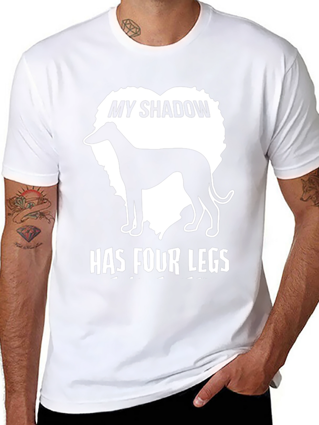 My Shadow Has Four Legs Dog T-Shirt