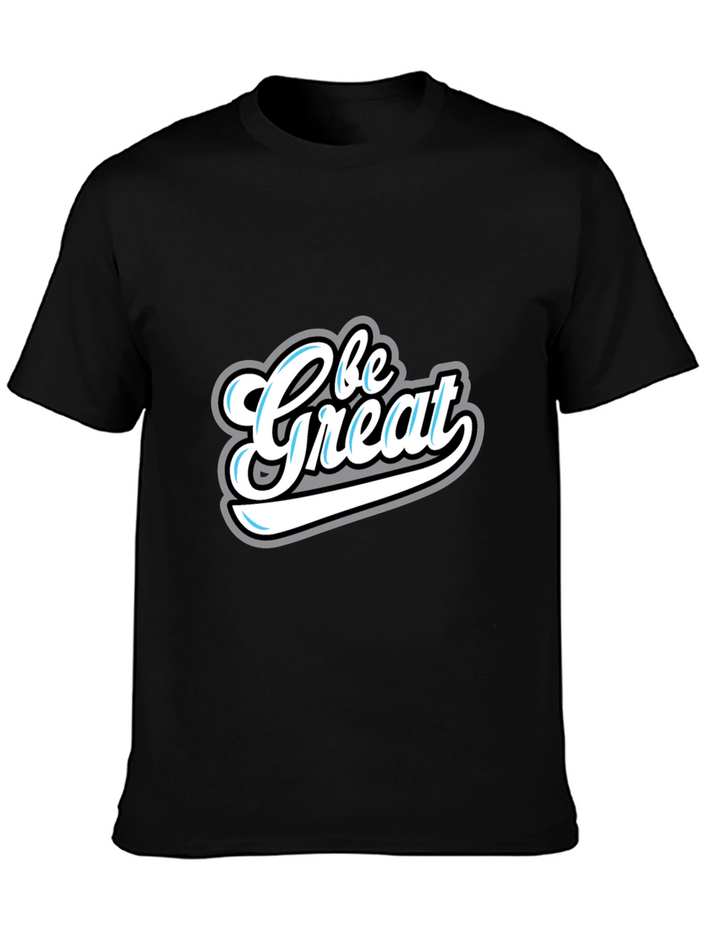 Be Great Graphic Tee - Stylish Mens Black T-Shirt