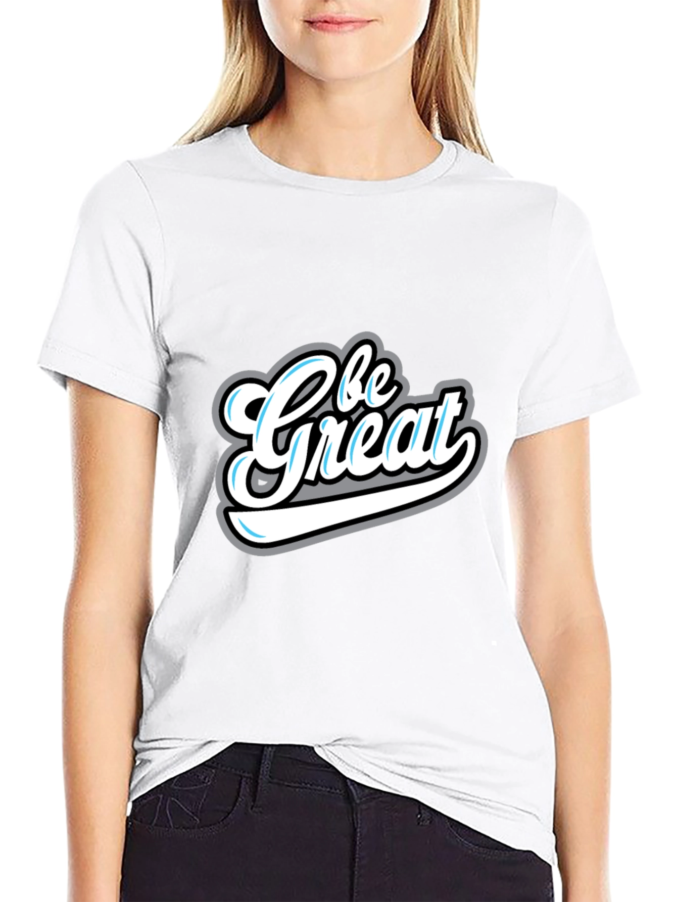 Be Great Graphic Tee - Stylish Mens Black T-Shirt