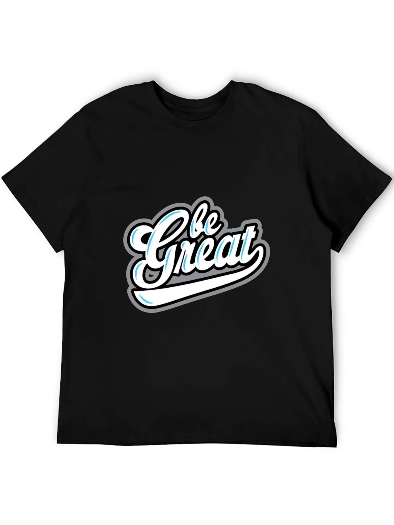Be Great Graphic Tee - Stylish Mens Black T-Shirt