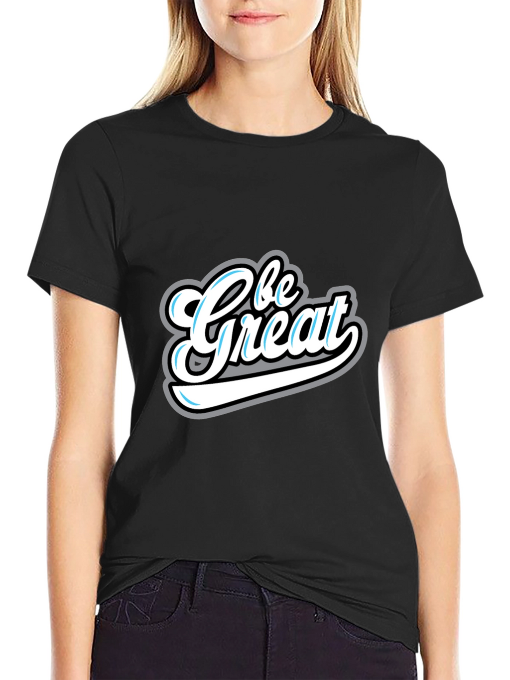 Be Great Graphic Tee - Stylish Mens Black T-Shirt