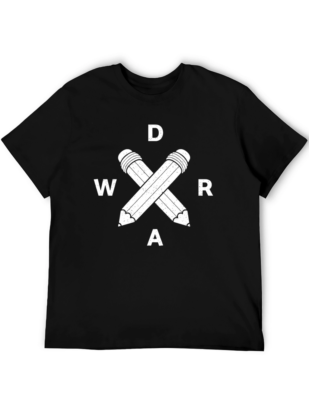 DWAR T-Shirt Pencil Design - Black