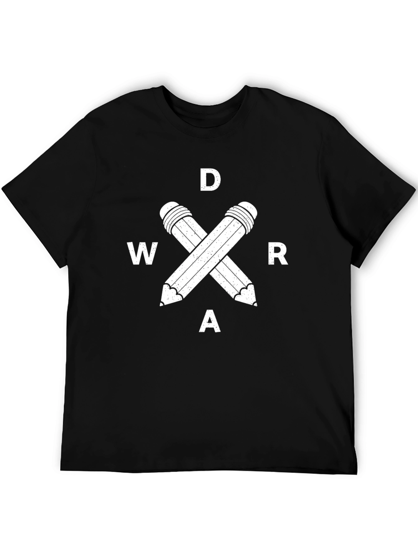 DWAR T-Shirt Pencil Design - Black