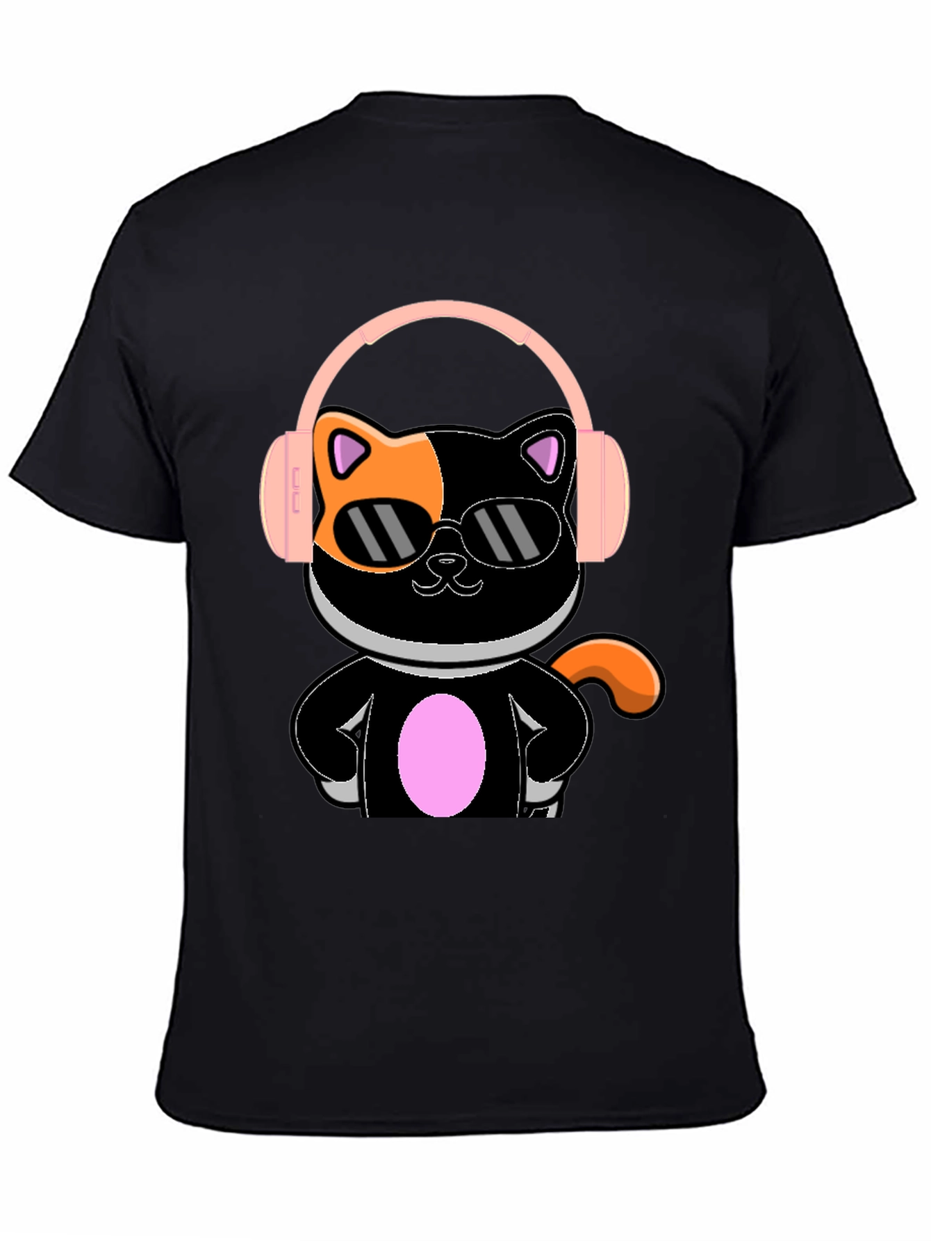 Cool Cat Tee - Funky Feline in Shades & Headphones T-Shirt
