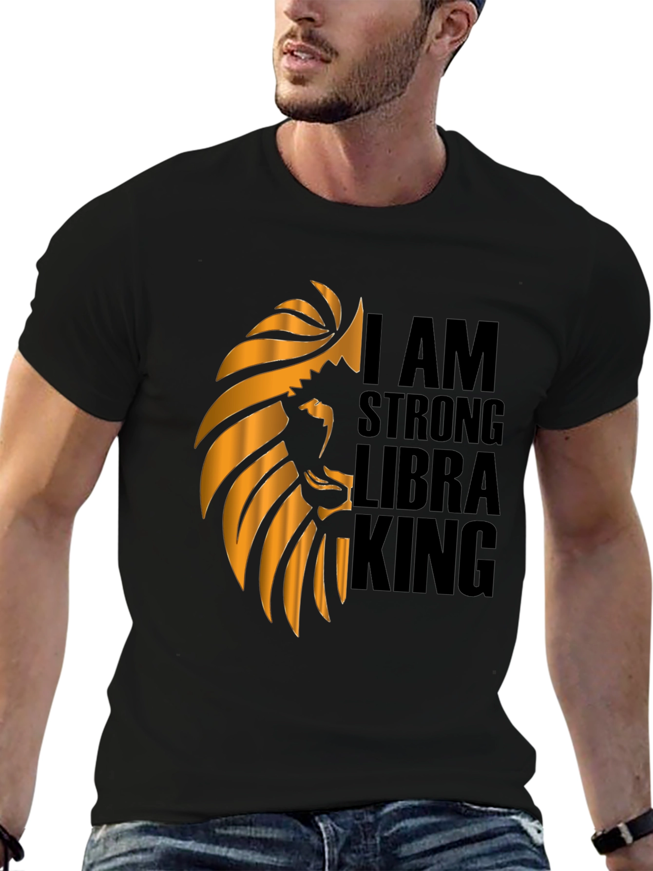 I AM STRONG LIBRA KING Graphic T-Shirt