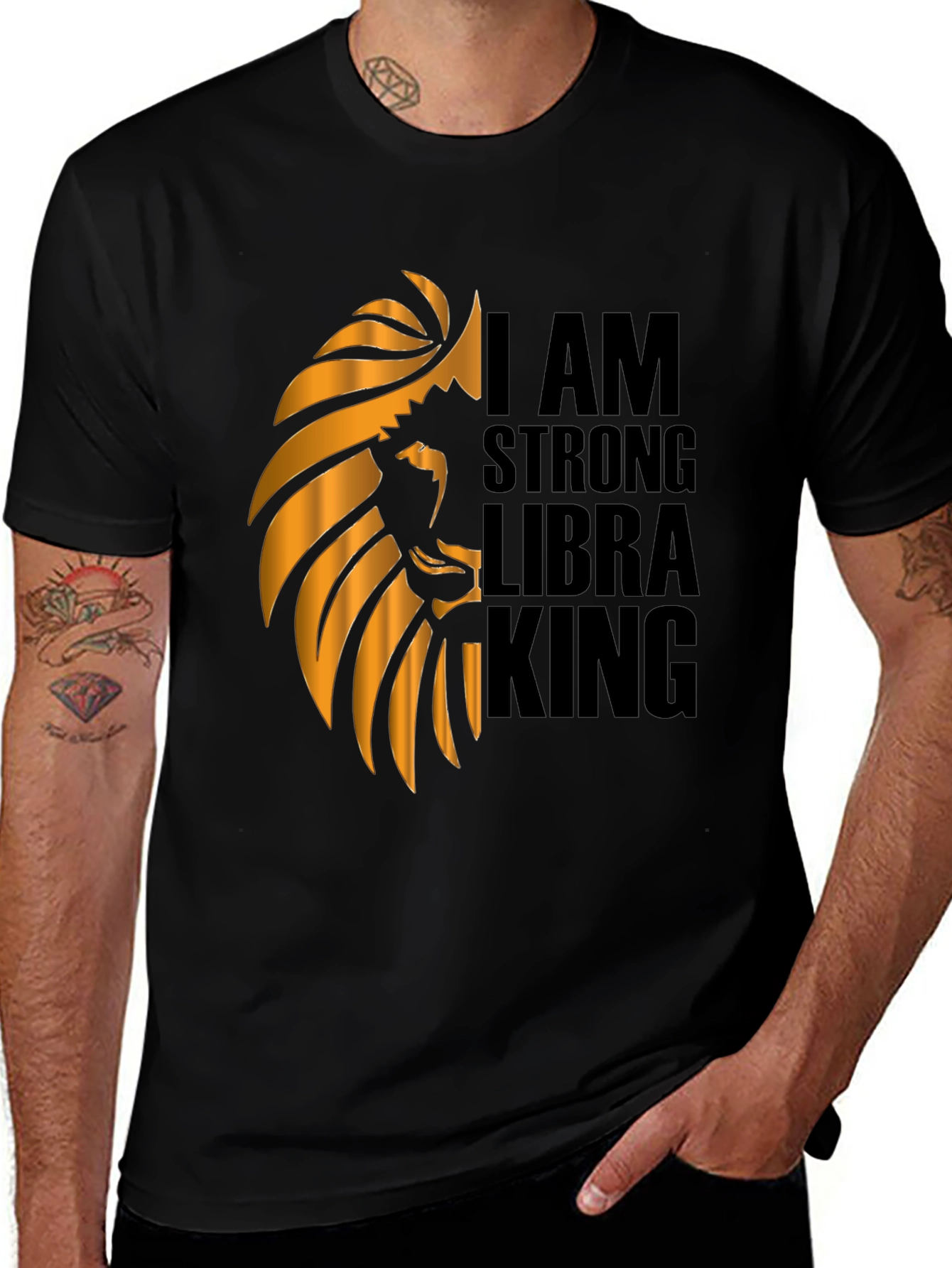 I AM STRONG LIBRA KING Graphic T-Shirt