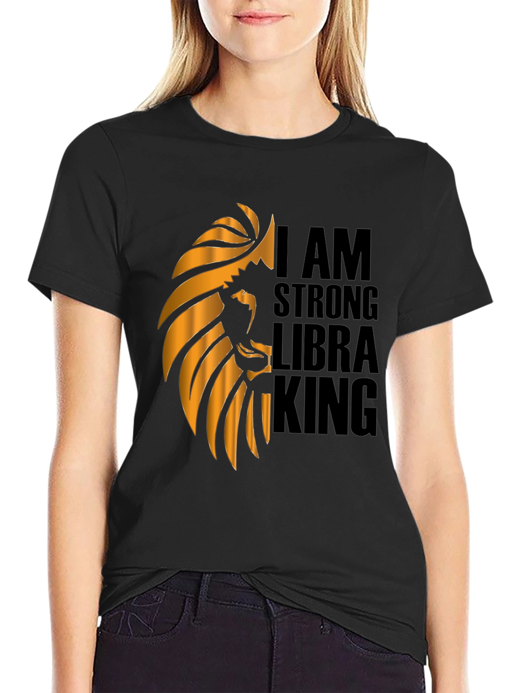I AM STRONG LIBRA KING Graphic T-Shirt