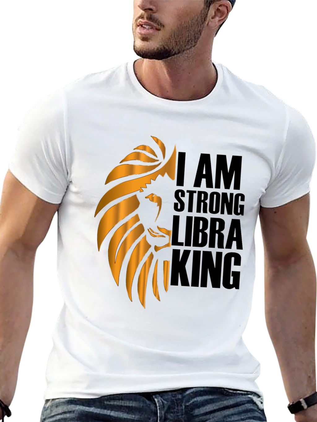 I AM STRONG LIBRA KING Graphic T-Shirt