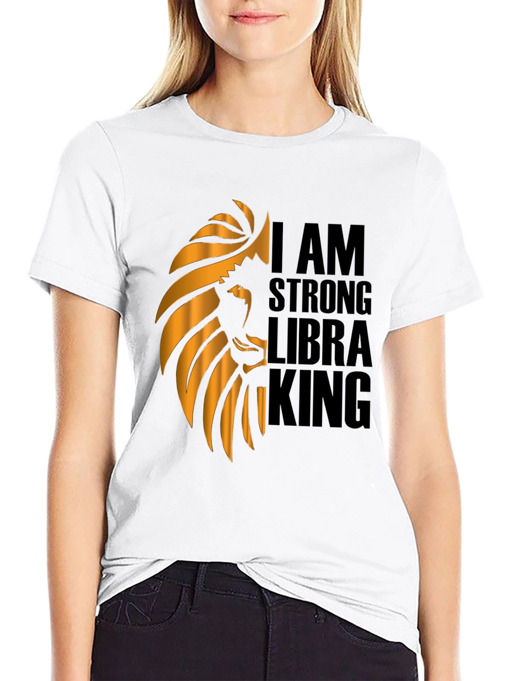 I AM STRONG LIBRA KING Graphic T-Shirt
