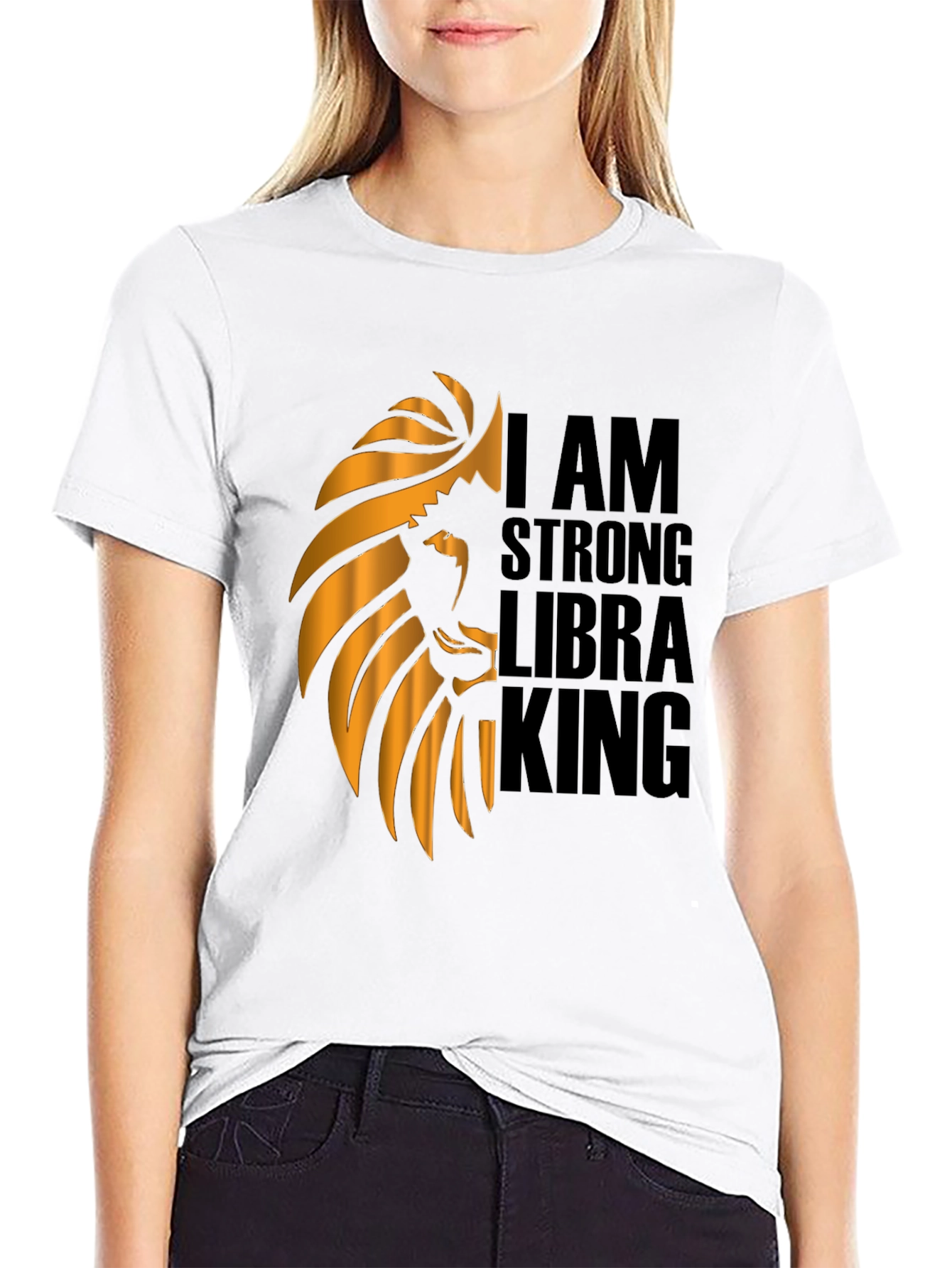 I AM STRONG LIBRA KING Graphic T-Shirt