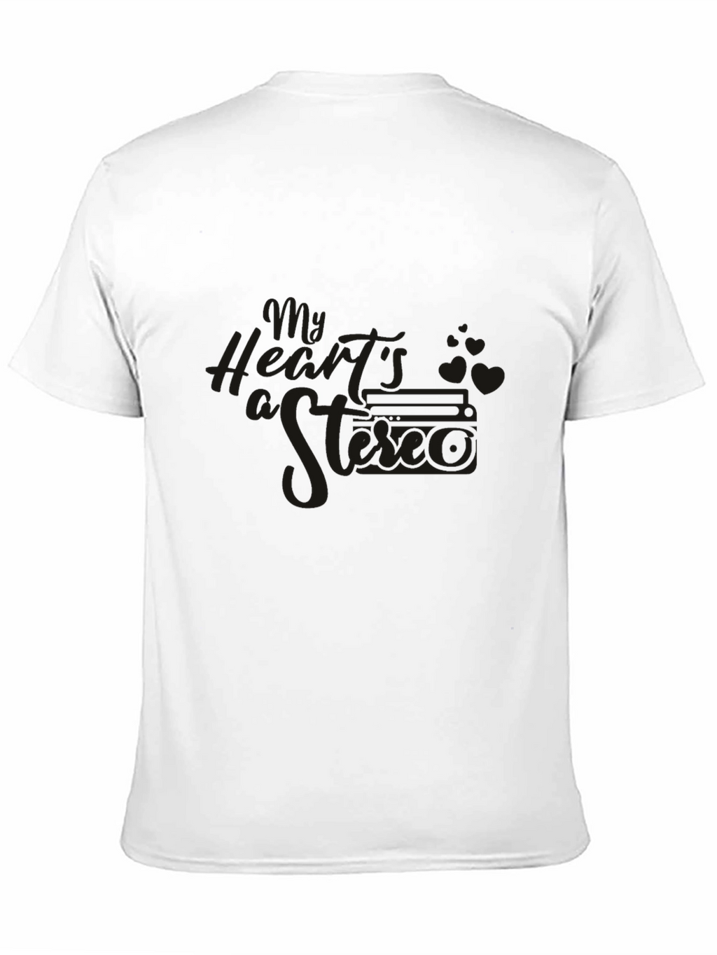 Black Graphic Tee - Retro Camera Design