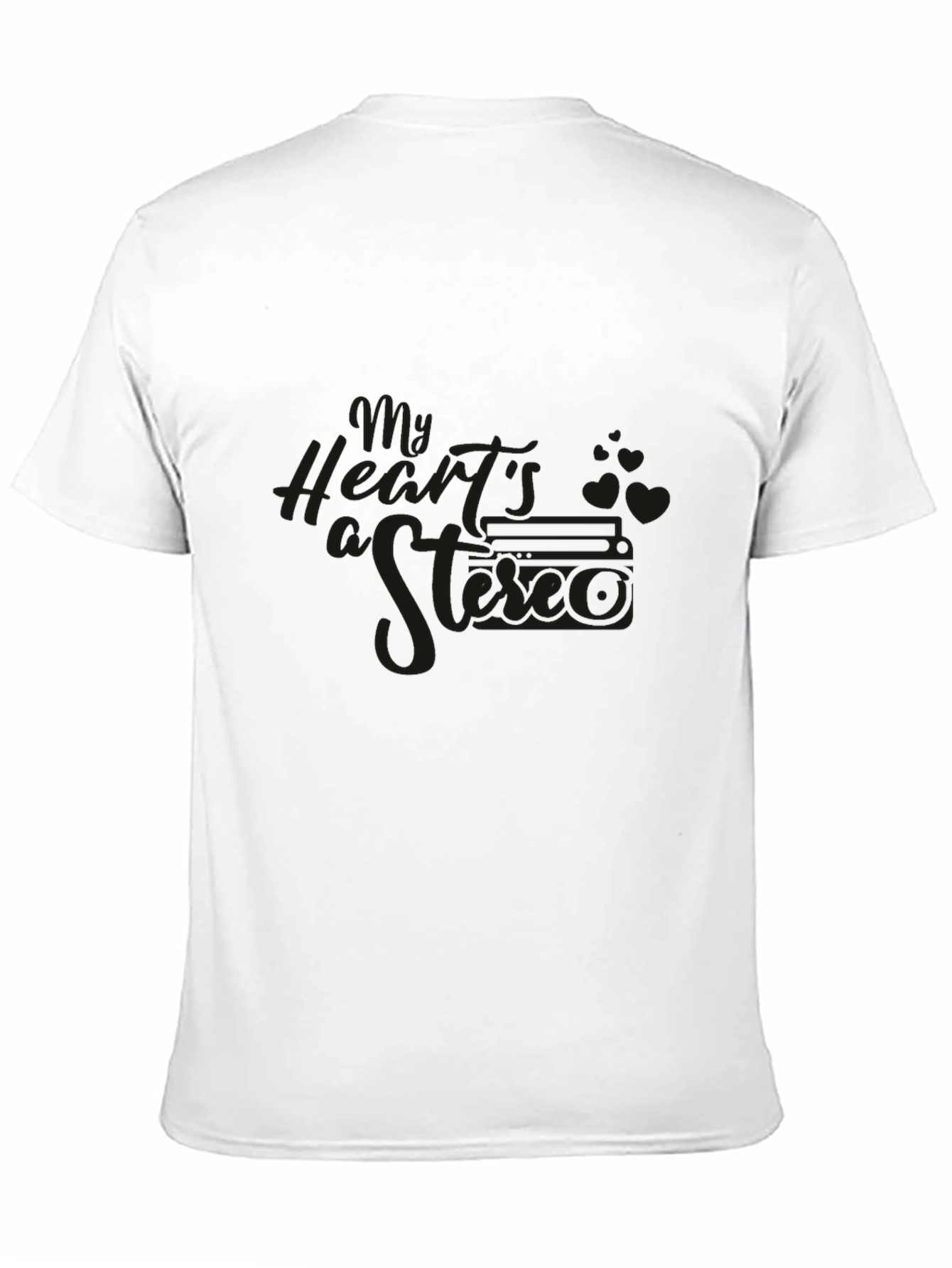Black Graphic Tee - Retro Camera Design