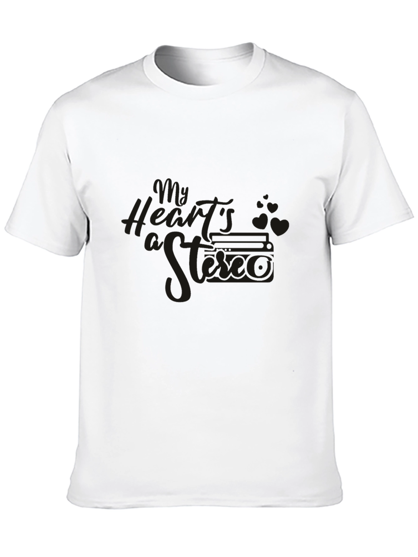 Black Graphic Tee - Retro Camera Design
