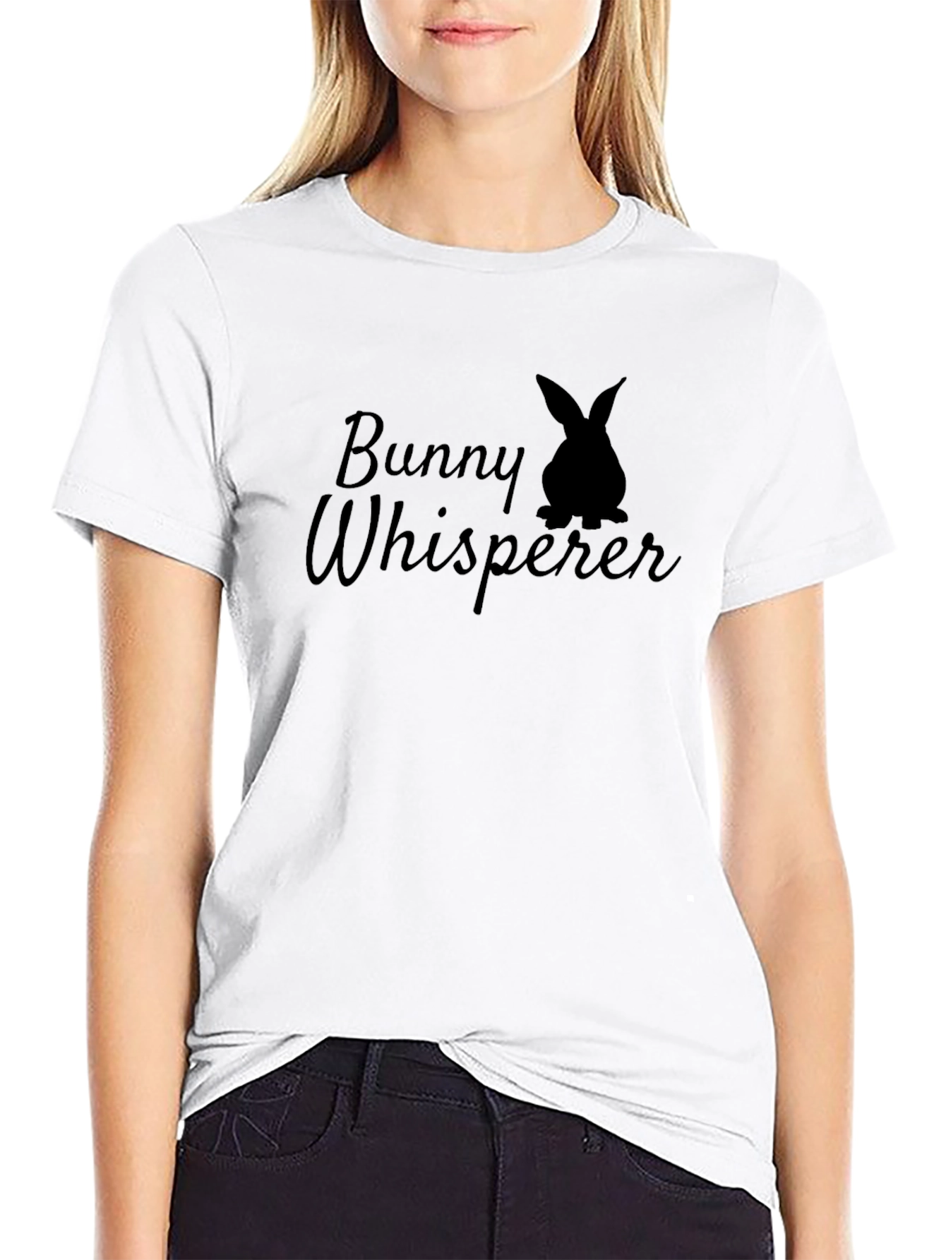 Bunny Whisperer Black T-Shirt - Novelty Graphic Tee