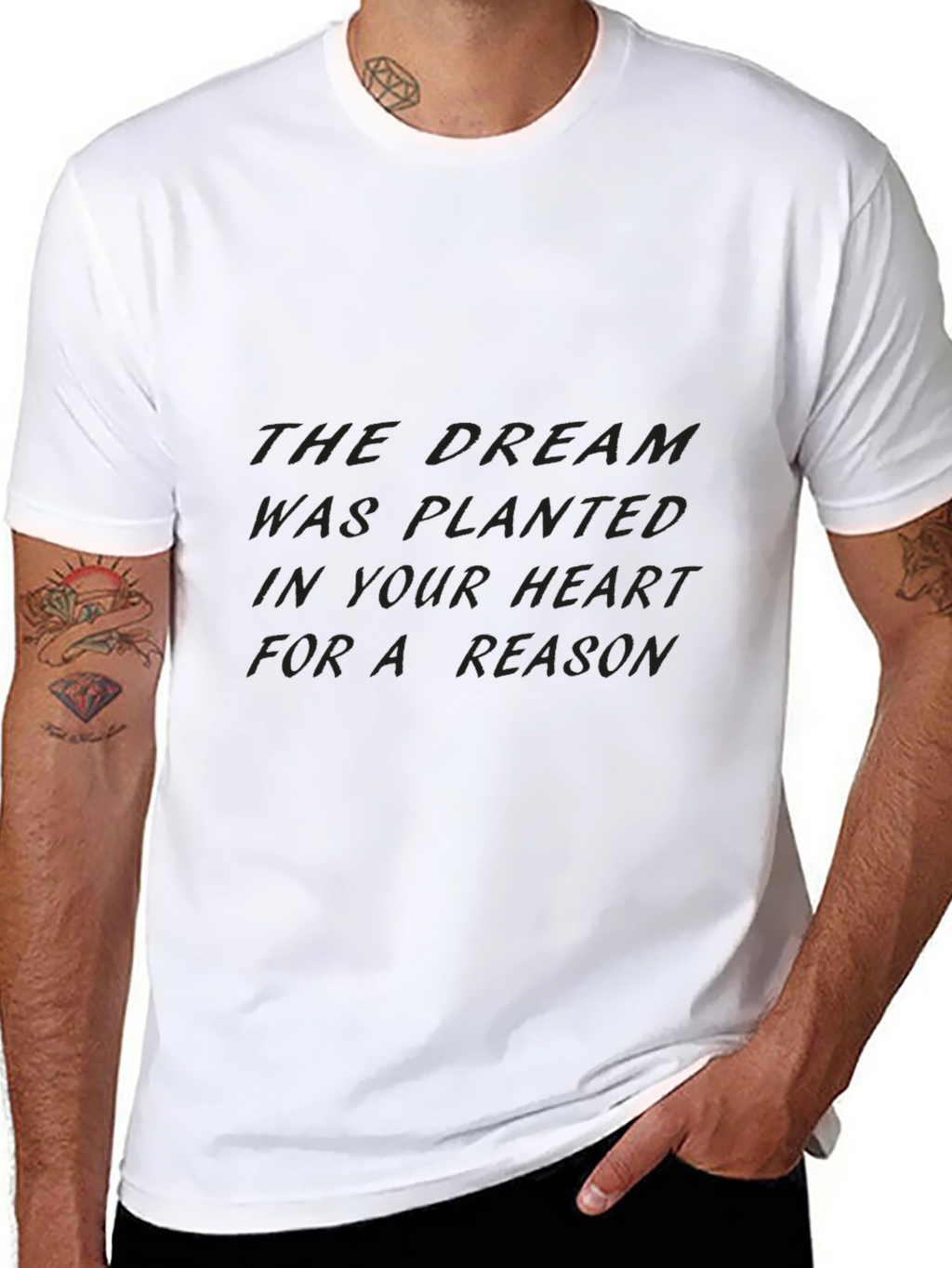 Inspirational Dream Quote Black T-Shirt