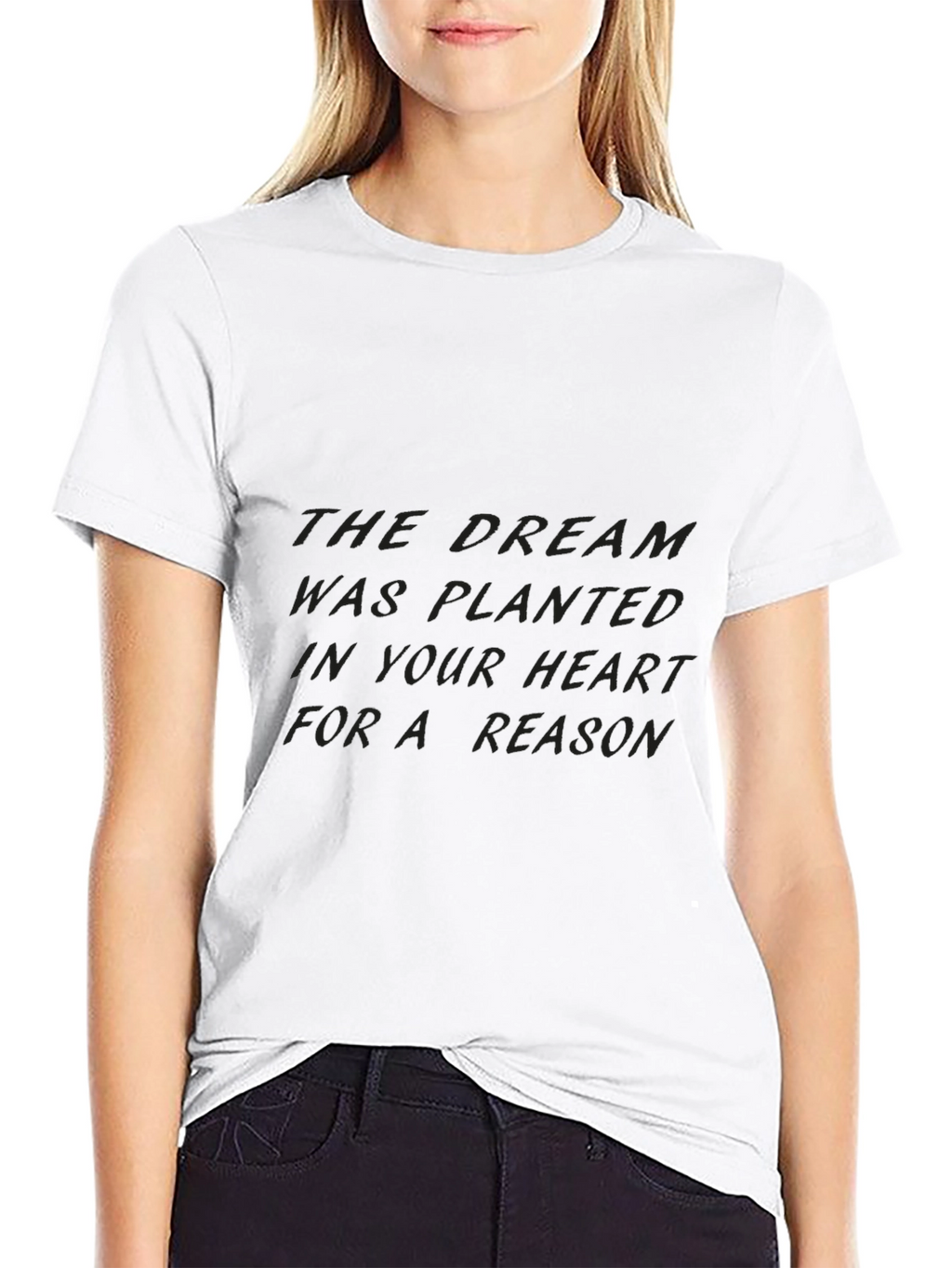 Inspirational Dream Quote Black T-Shirt
